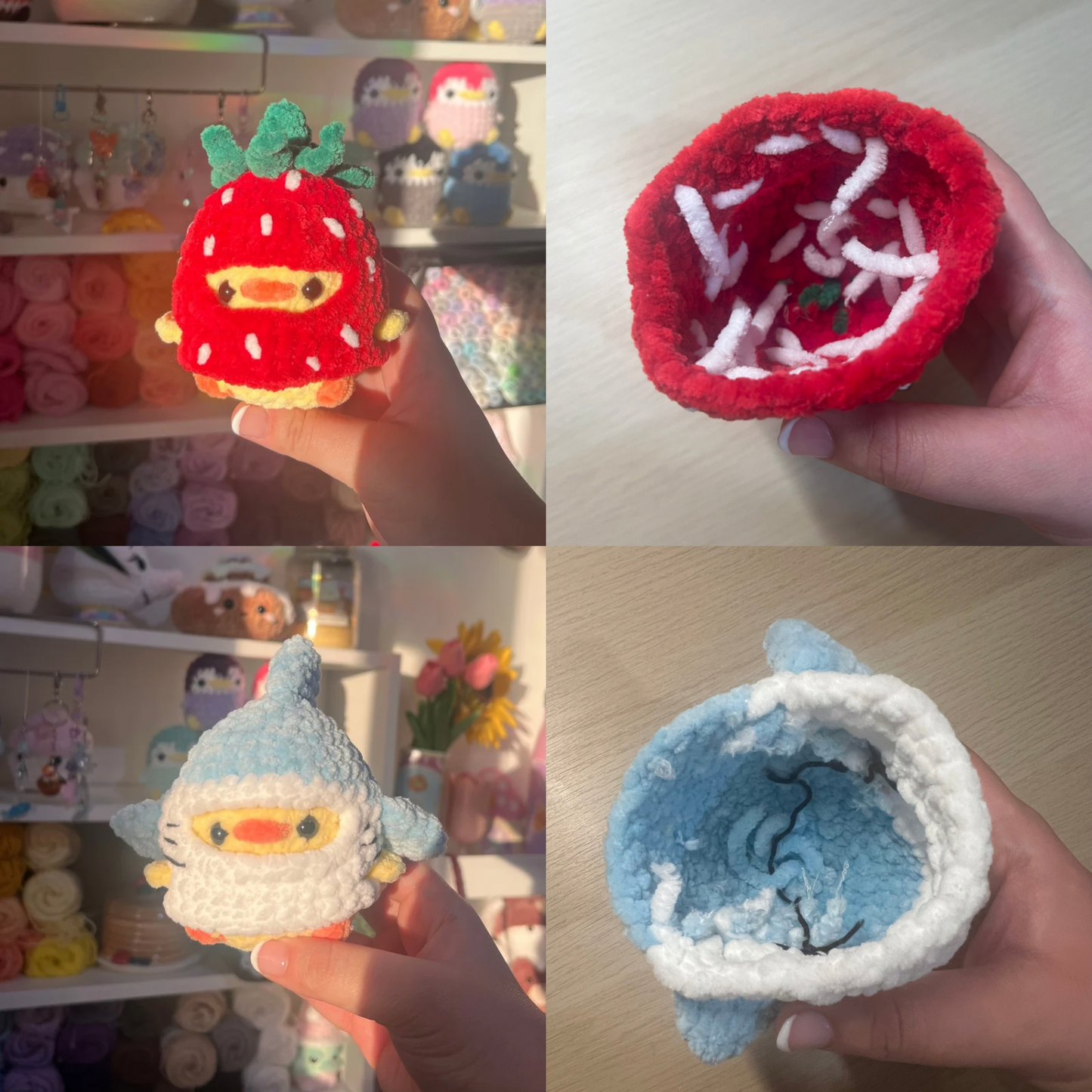 Chick in Outfit Crochet Handmade Amigurumi Plushie