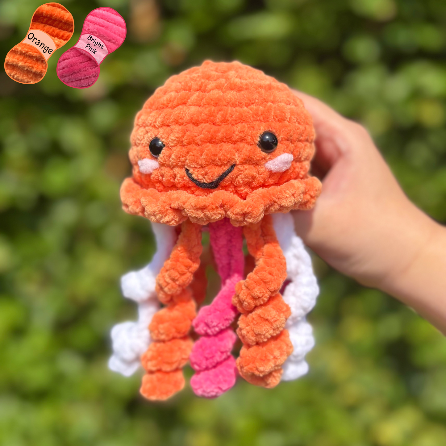 Jellyfish Crochet Amigurumi Plushie