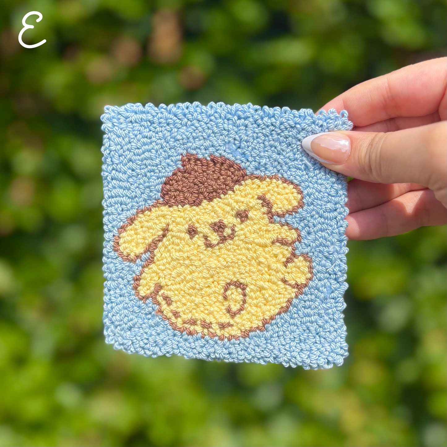 Kawaii Friends Handmade Punch Needle Mug Rug Coaster