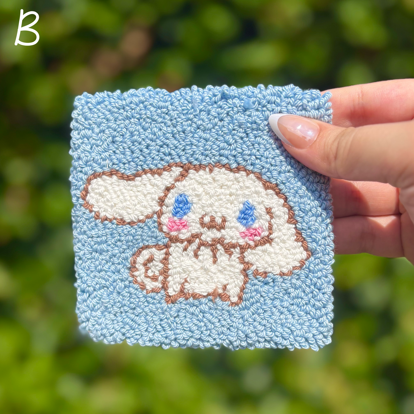 Kawaii Friends Handmade Punch Needle Mug Rug Coaster