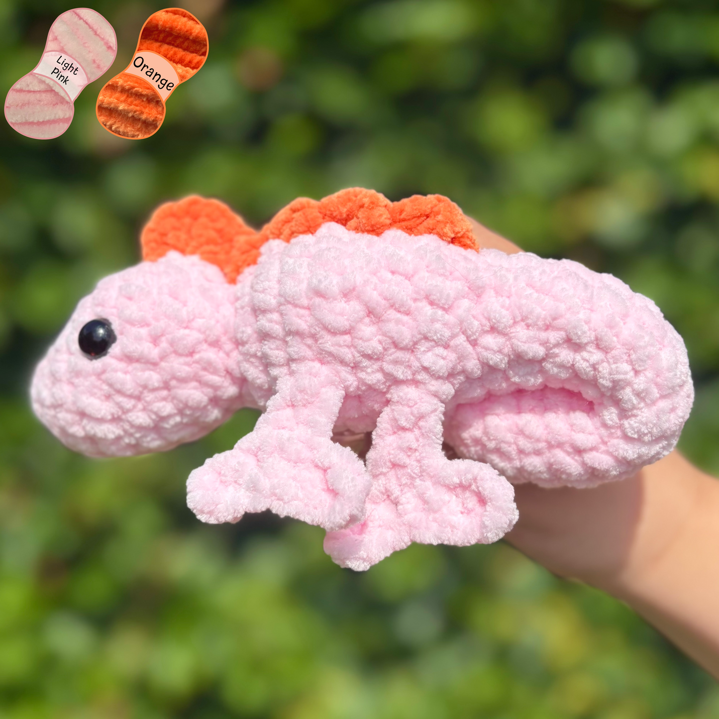 Chameleon Crochet Amigurumi Plushie
