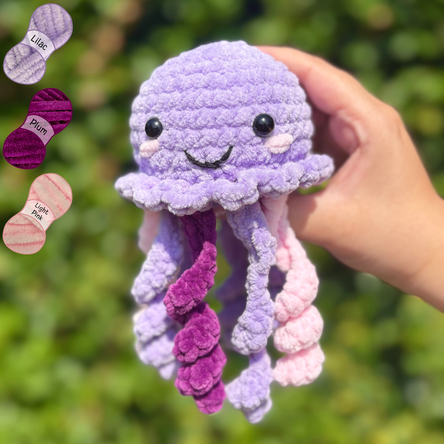 Jellyfish Crochet Amigurumi Plushie