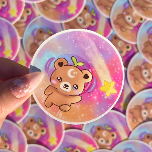 Nebula Nebbie the Celestial Sprout Bear Sticker