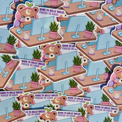 Corporate Nebbie the Celestial Sprout Bear Sticker