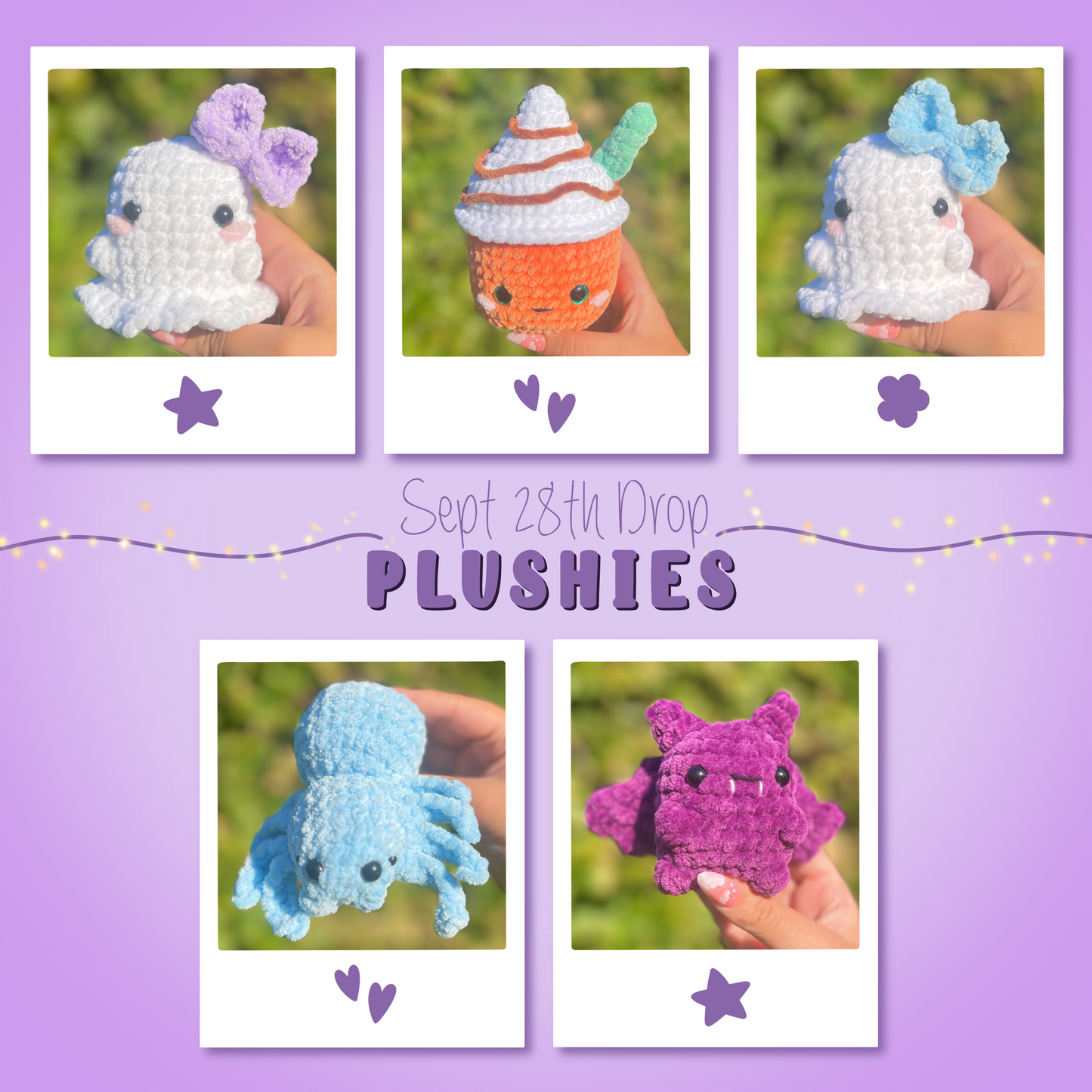 Sept Drop Crochet Amigurumi Plushies