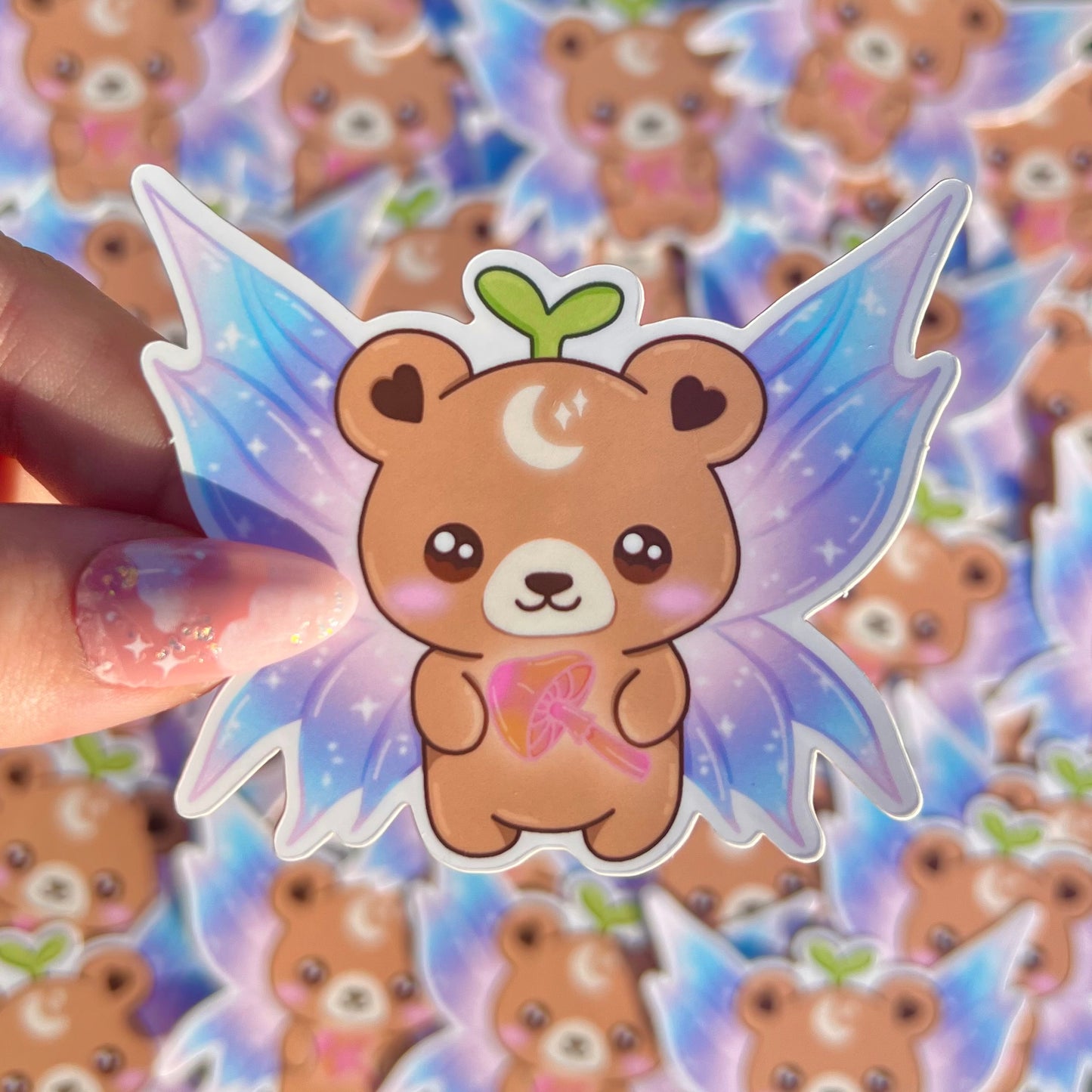 Fairy Nebbie the Celestial Sprout Bear Sticker