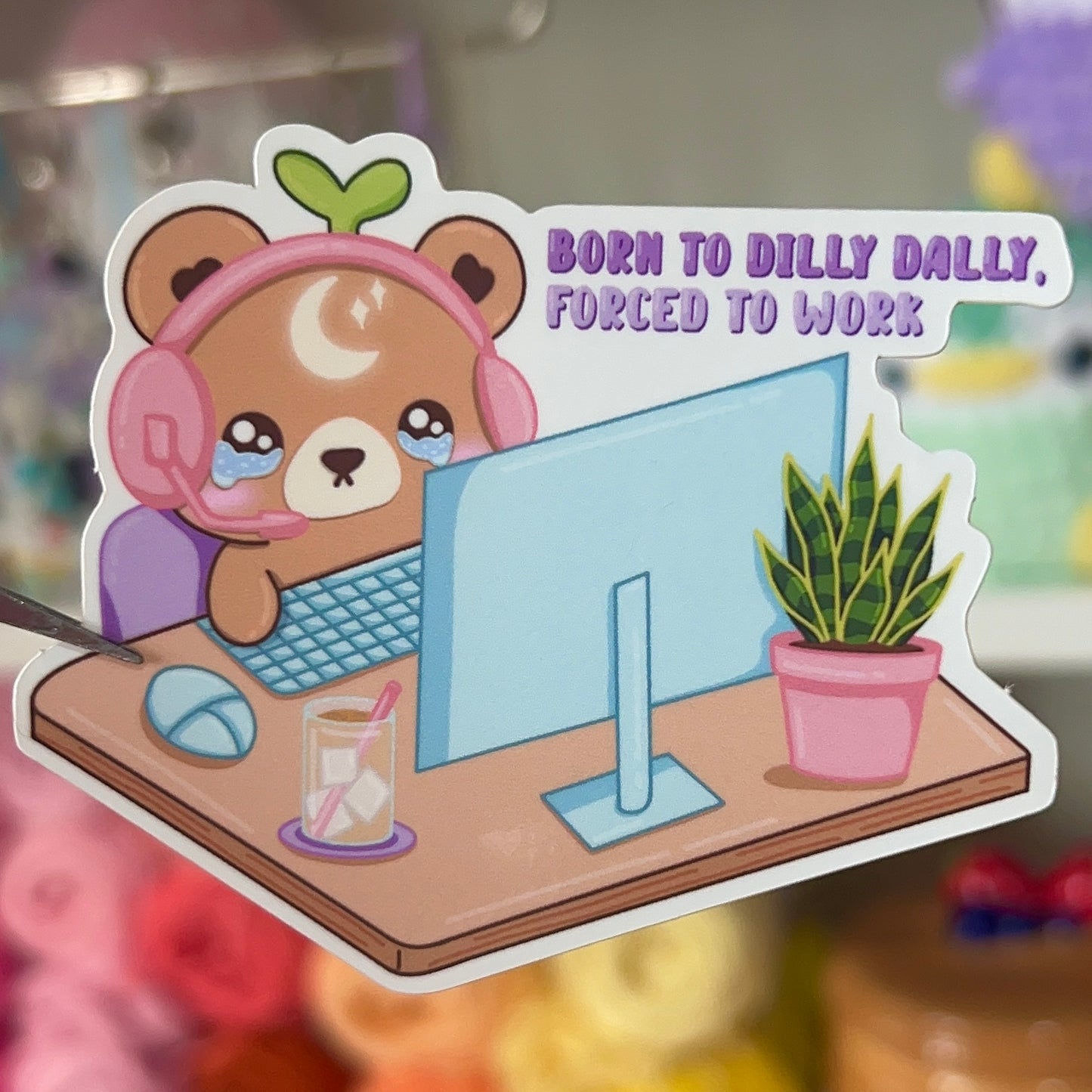 Corporate Nebbie the Celestial Sprout Bear Sticker