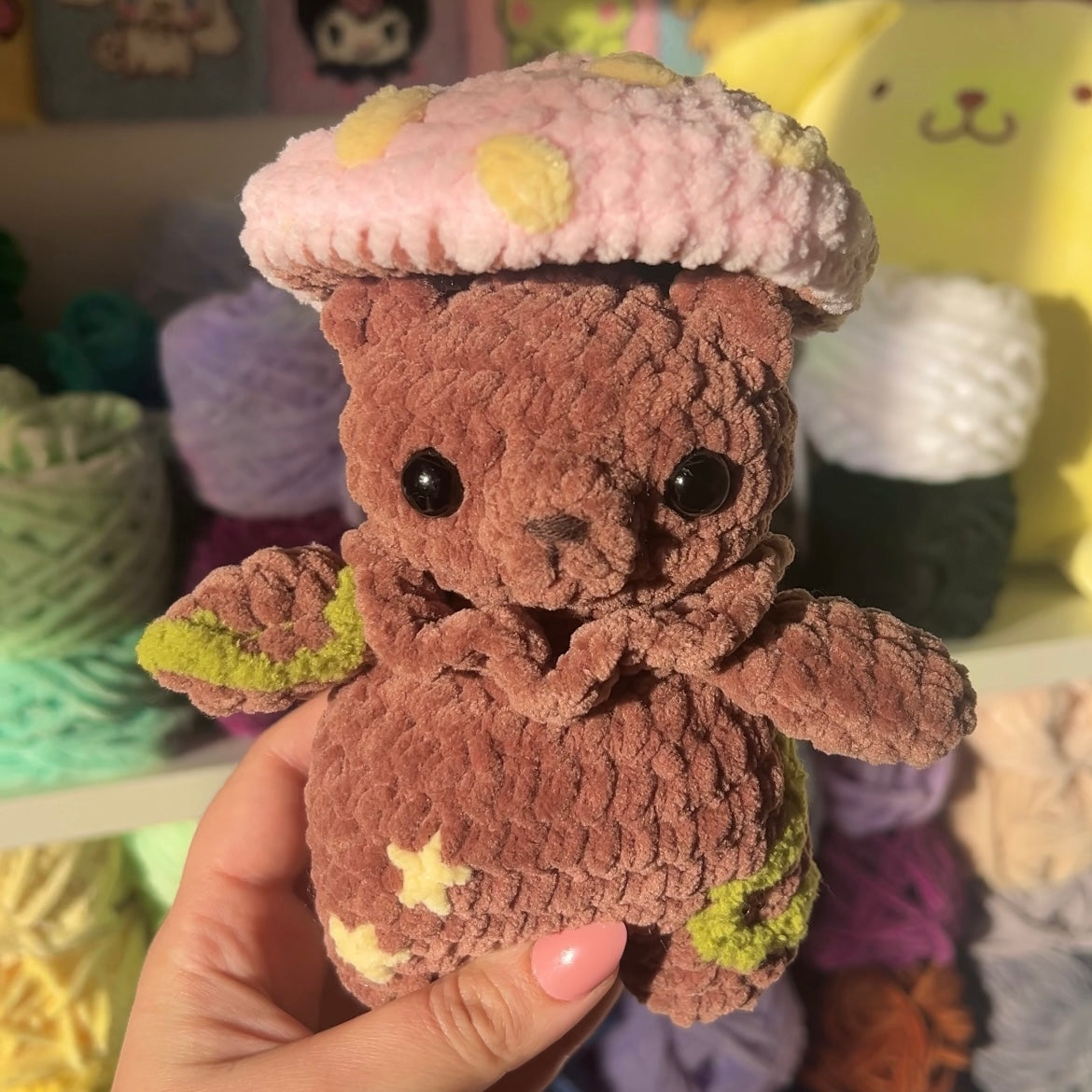 Mushroom Bear Crochet PDF Pattern