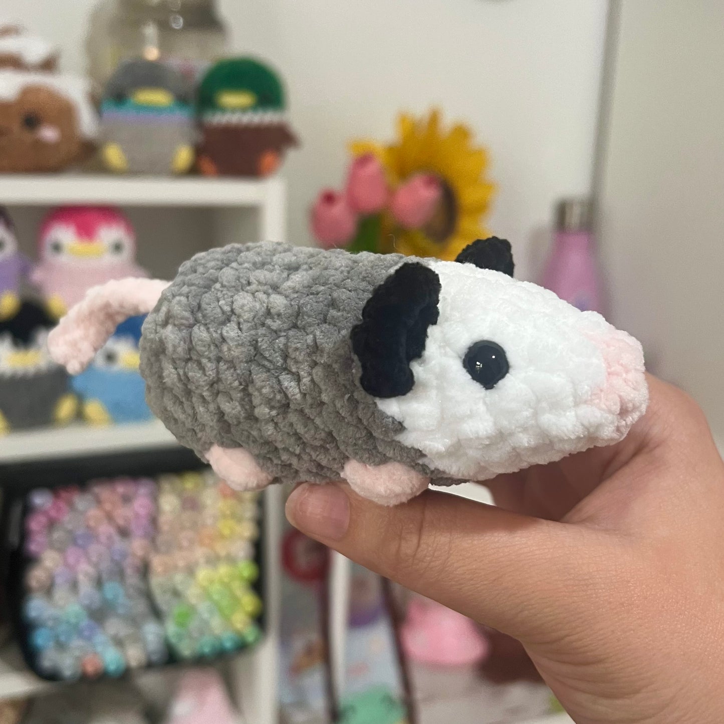 Opossum Crochet Handmade Amigurumi Plushie