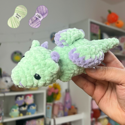 Baby Dragon Crochet Handmade Amigurumi Plushie