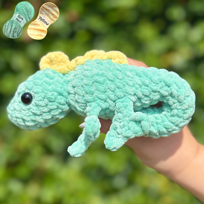 Chameleon Crochet Amigurumi Plushie