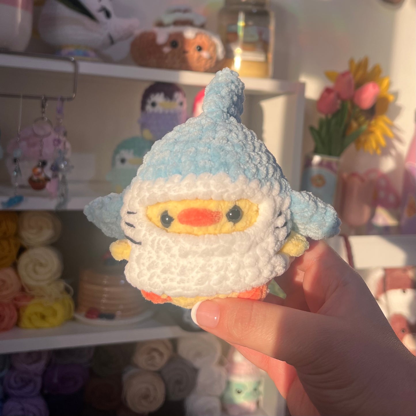 Chick in Outfit Crochet Handmade Amigurumi Plushie