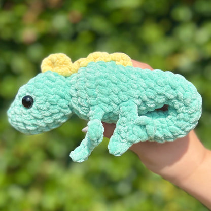 Chameleon Crochet Amigurumi Plushie