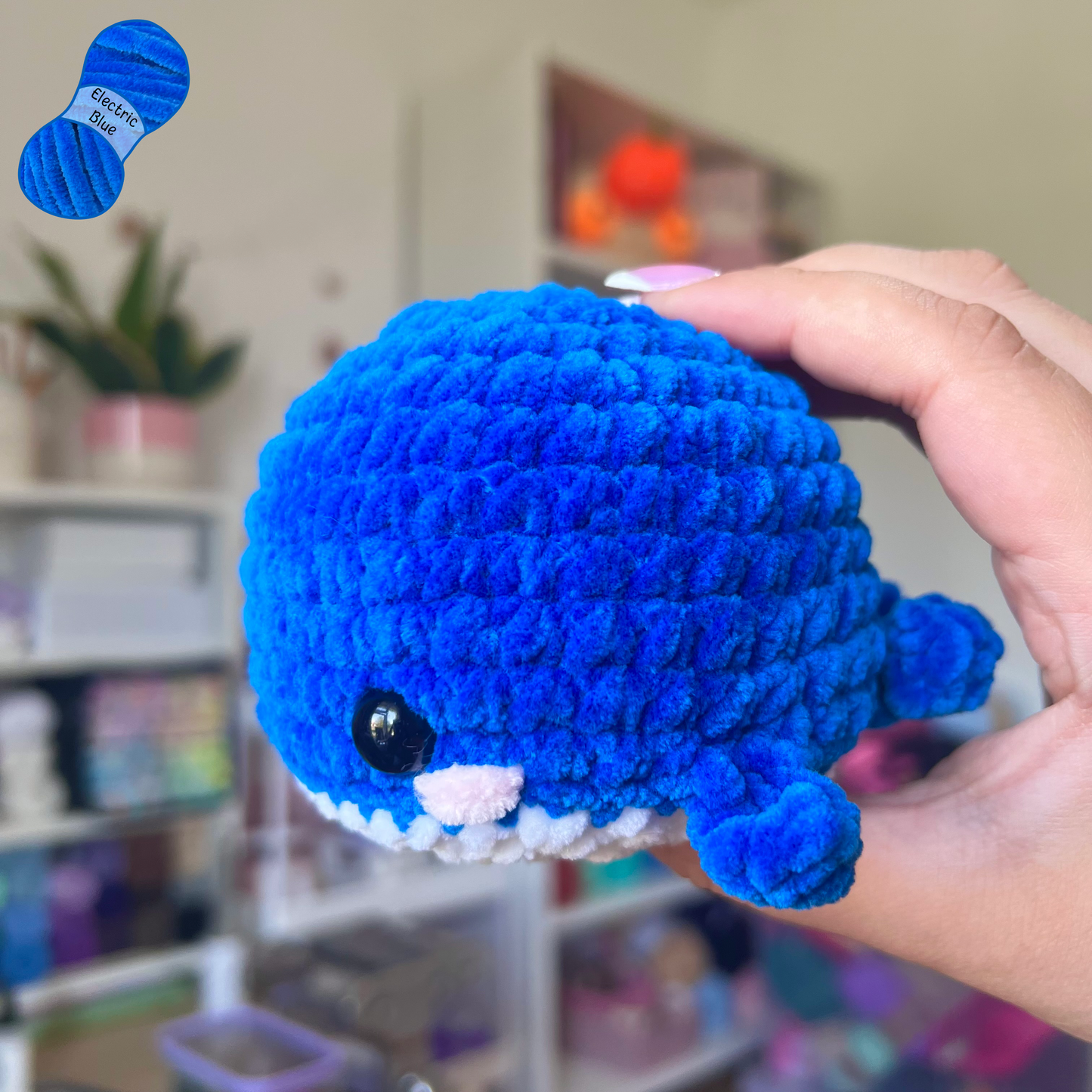 Whale Crochet Amigurumi Plushie