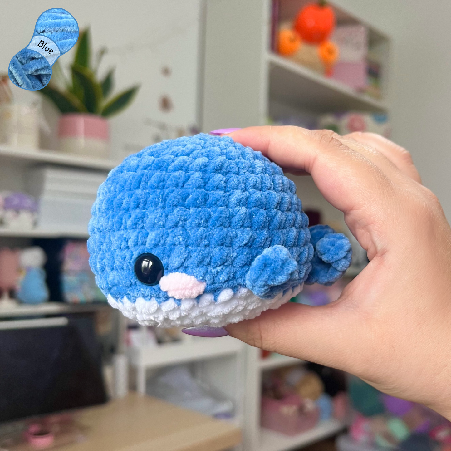 Whale Crochet Amigurumi Plushie
