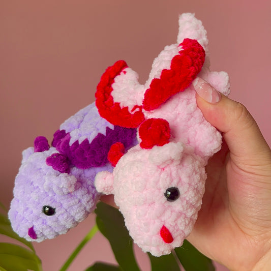 Baby Dragon Crochet Handmade Amigurumi Plushie