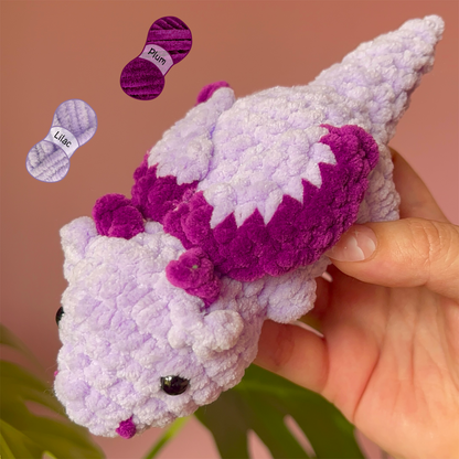 Baby Dragon Crochet Handmade Amigurumi Plushie