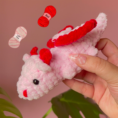Baby Dragon Crochet Handmade Amigurumi Plushie