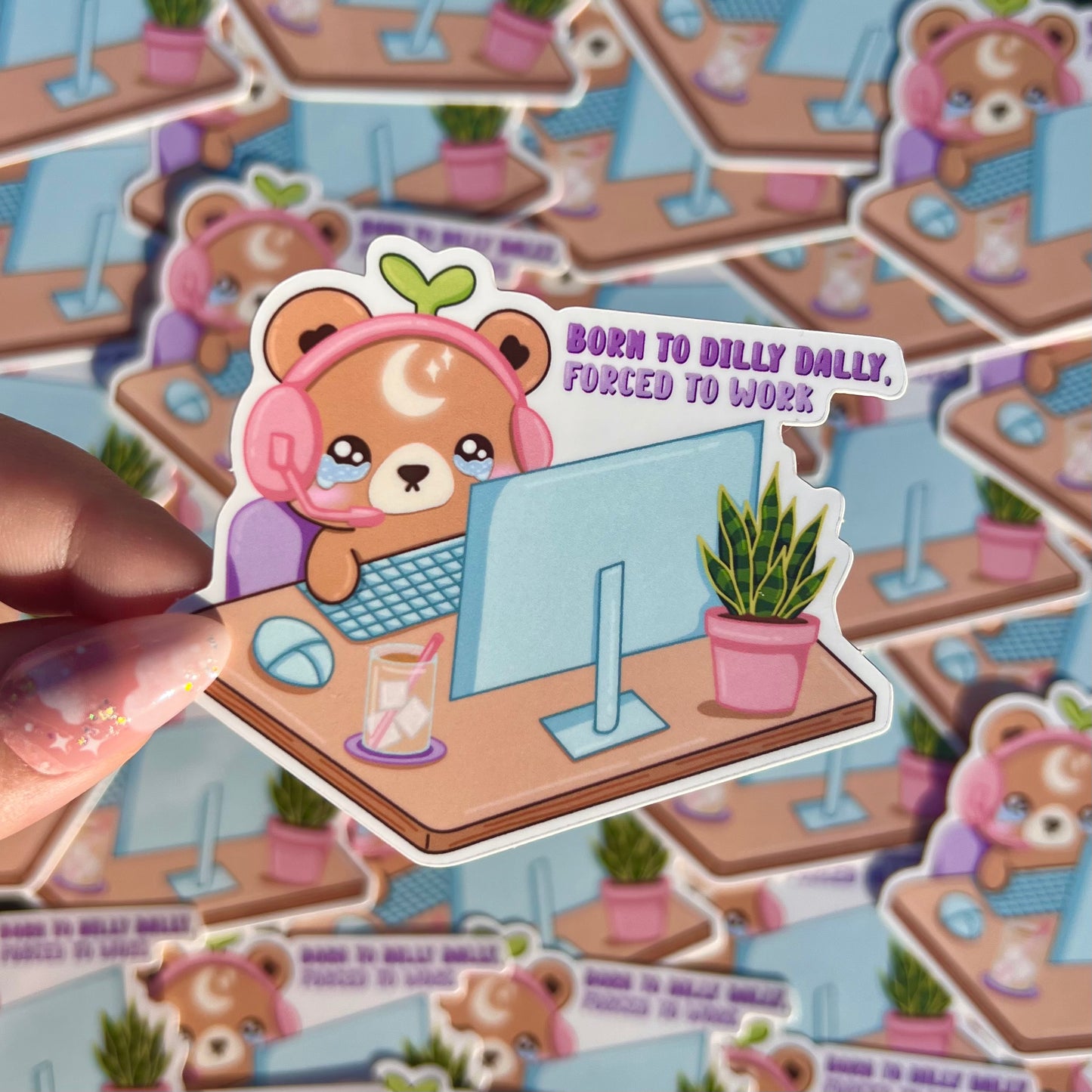 Corporate Nebbie the Celestial Sprout Bear Sticker