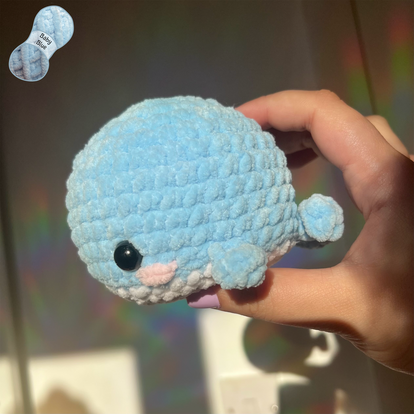 Whale Crochet Amigurumi Plushie