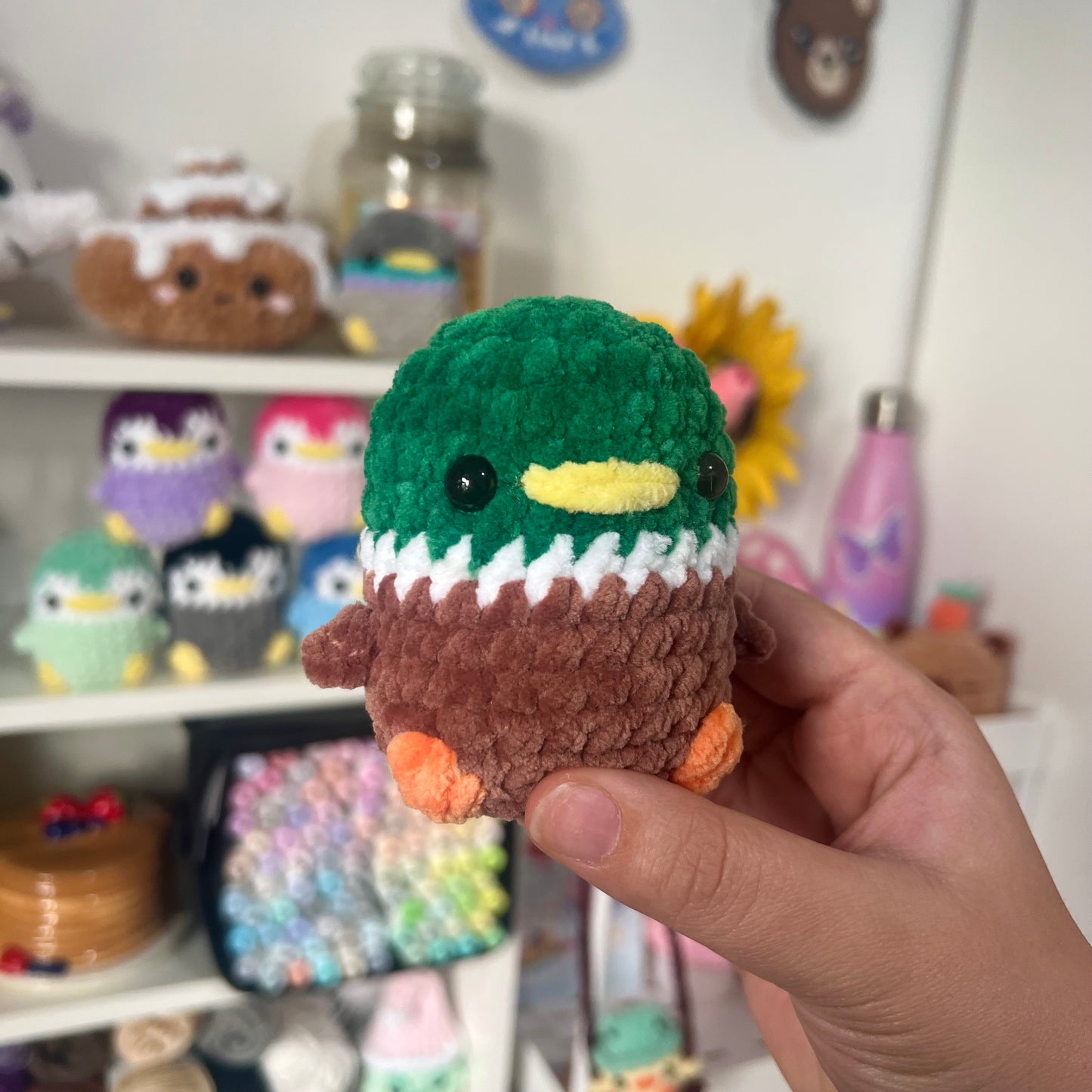 Mallard Duck Crochet Handmade Amigurumi Plushie