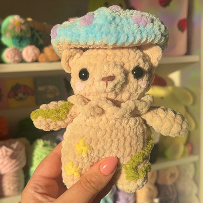Mushroom Bear Crochet PDF Pattern