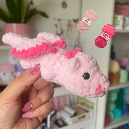Baby Dragon Crochet Handmade Amigurumi Plushie