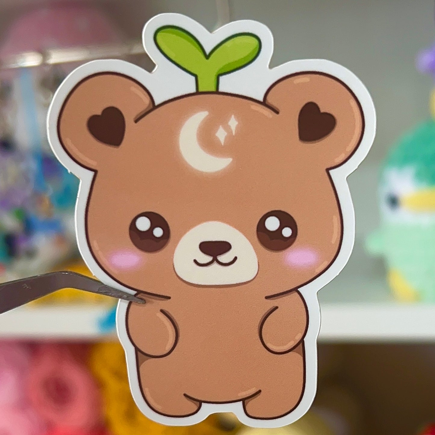 Nebbie the Celestial Sprout Bear Sticker