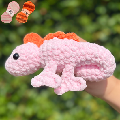 Chameleon Crochet Amigurumi Plushie