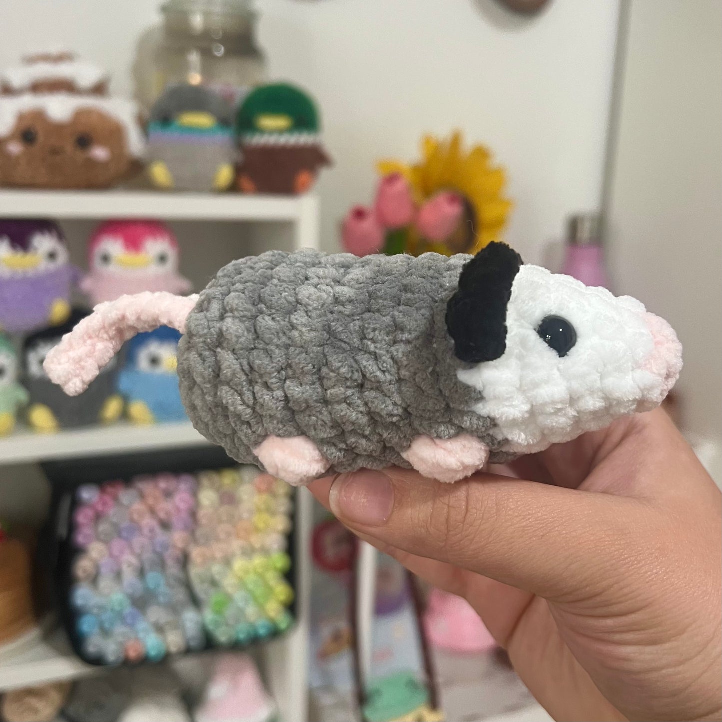 Opossum Crochet Handmade Amigurumi Plushie