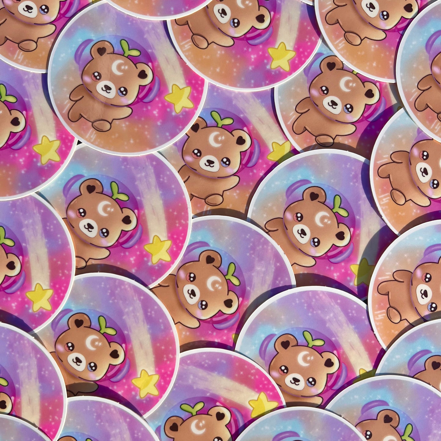 Nebula Nebbie the Celestial Sprout Bear Sticker