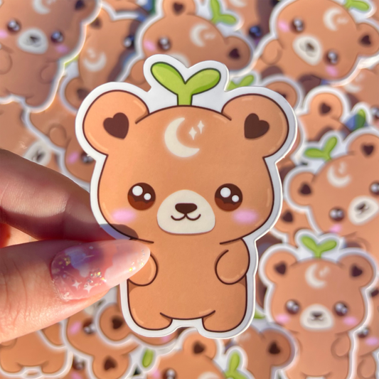Nebbie the Celestial Sprout Bear Sticker