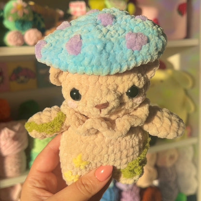 Mushroom Bear Crochet PDF Pattern