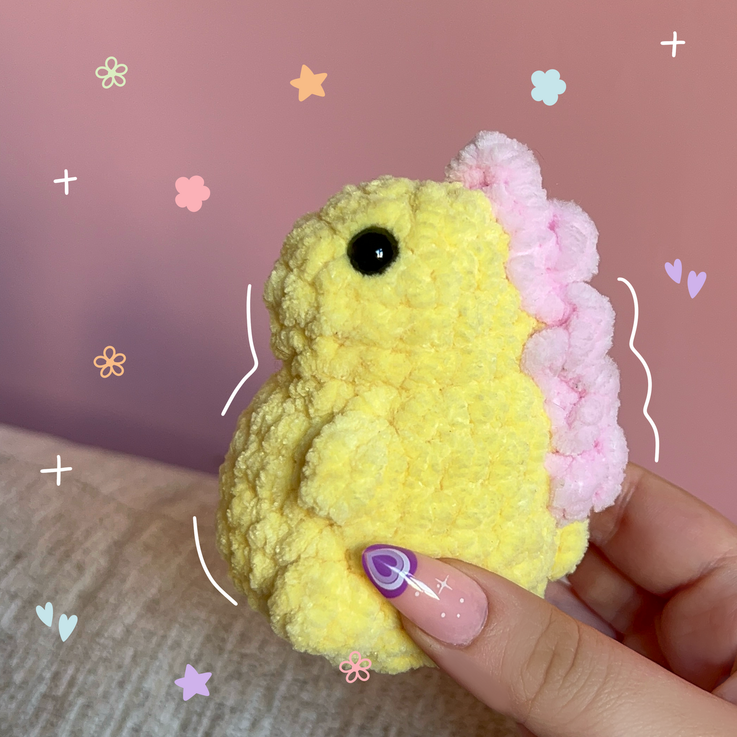 Mini Dino Crochet Amigurumi Plushie