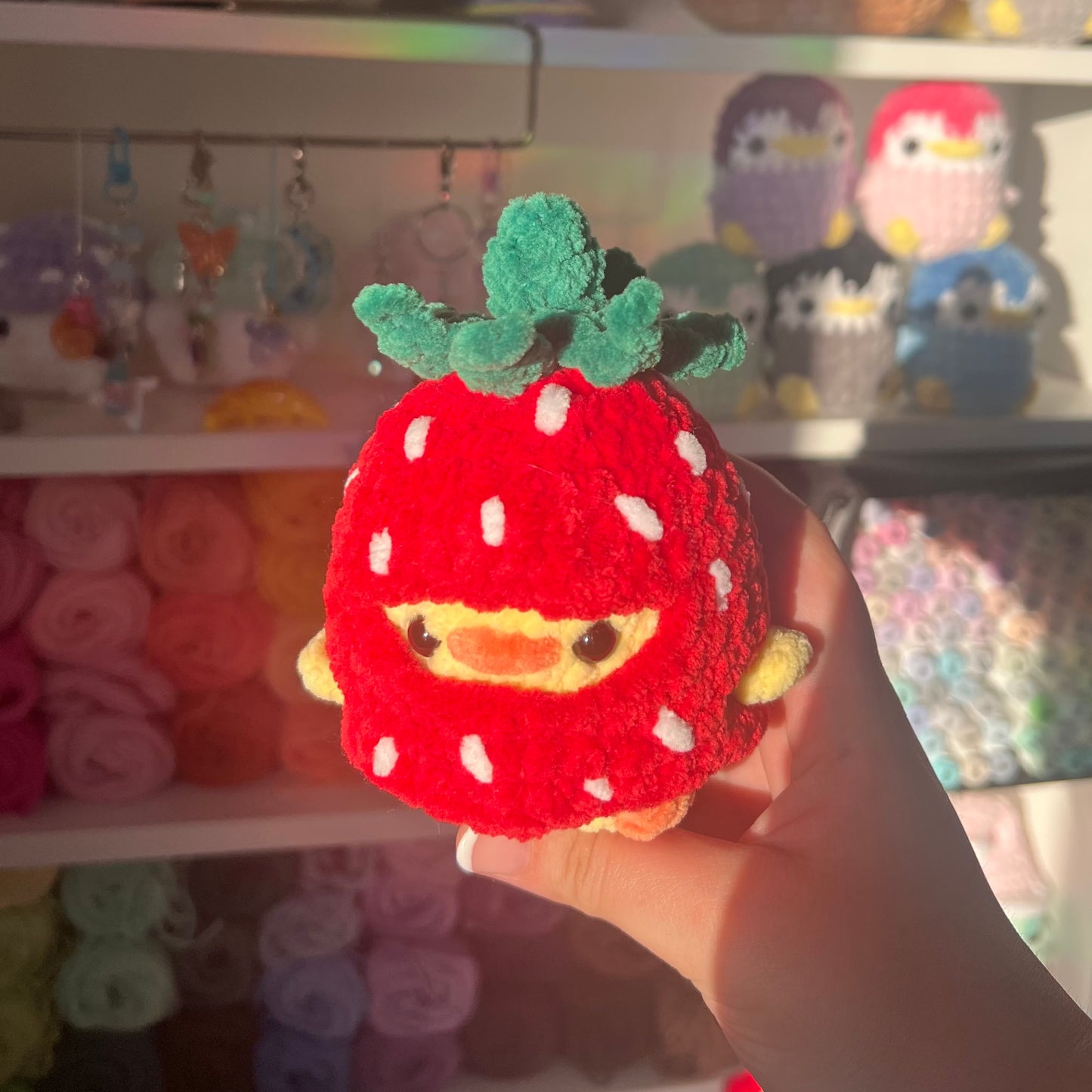 Chick in Outfit Crochet Handmade Amigurumi Plushie