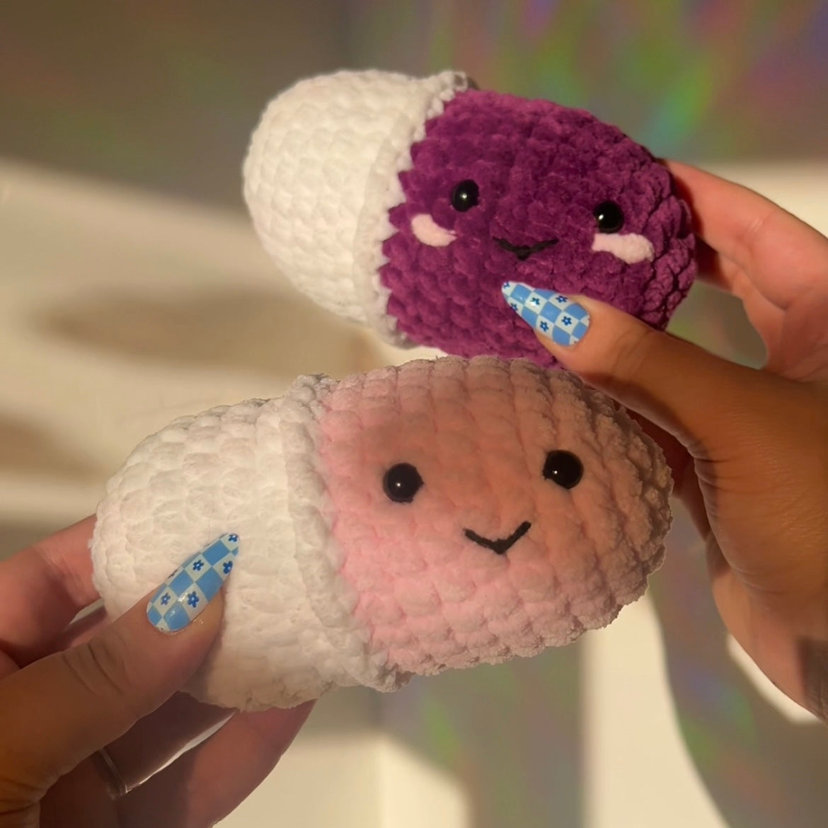 Happy Pill Crochet Amigurumi Plushie